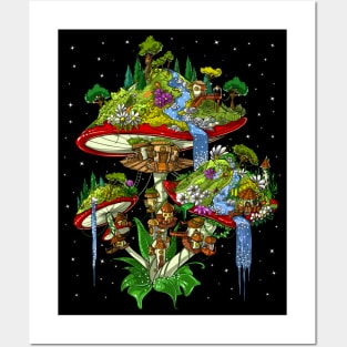 Magic Mushrooms Island Posters and Art